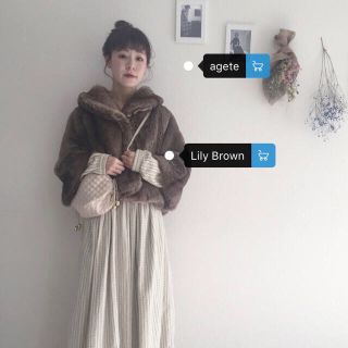 リリーブラウン(Lily Brown)のはたん様専用♡リリーブラウン エコファーコート (毛皮/ファーコート)