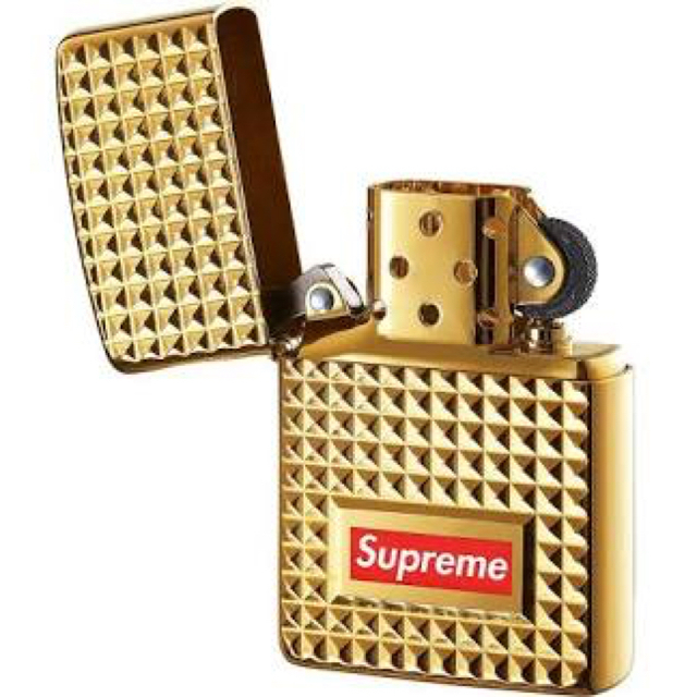 Supreme(シュプリーム)のSupreme Diamond Cut Zippo gold box logo メンズのファッション小物(タバコグッズ)の商品写真