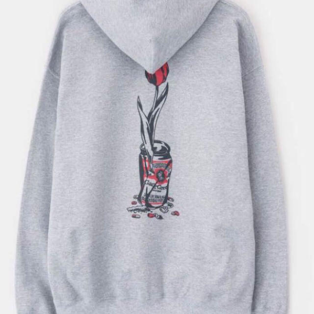 verdy wasted youth hoodie L パーカー grey