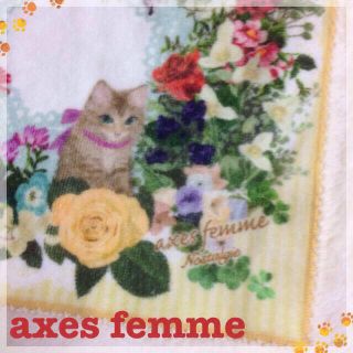 アクシーズファム(axes femme)の値下げ♡アクシーズ猫タオルハンカチ♡(ハンカチ)