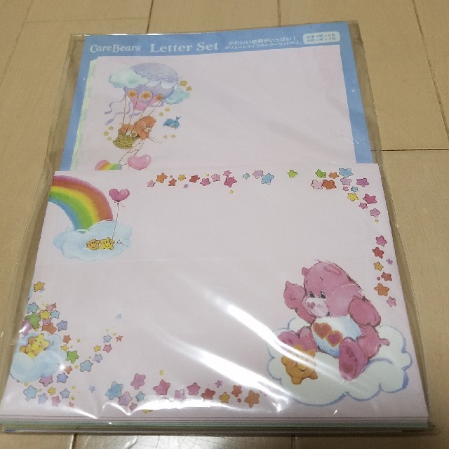 CareBears(ケアベア)の【新品】ケアベア　carebears　レターセット エンタメ/ホビーのおもちゃ/ぬいぐるみ(キャラクターグッズ)の商品写真