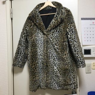 ザラ(ZARA)の美品！ZARA レオパードコート(毛皮/ファーコート)