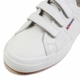 スペルガ(SUPERGA)のchanmie様専用 新品 スペルガ レザースニーカー ベルクロ ホワイト 23(スニーカー)