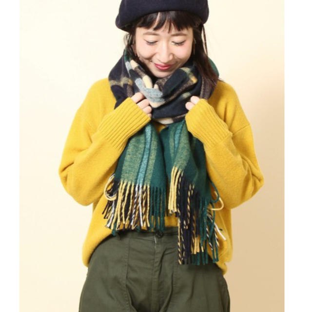 coen(コーエン)の今期 coen♡『LEE』11月号掲載 フェザータッチチェックストール レディースのファッション小物(マフラー/ショール)の商品写真