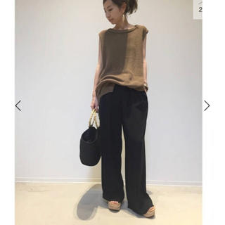 アパルトモンドゥーズィエムクラス(L'Appartement DEUXIEME CLASSE)のアパルトモン  2 TUCK WIDE PANTS  Col  Pierrot(カジュアルパンツ)