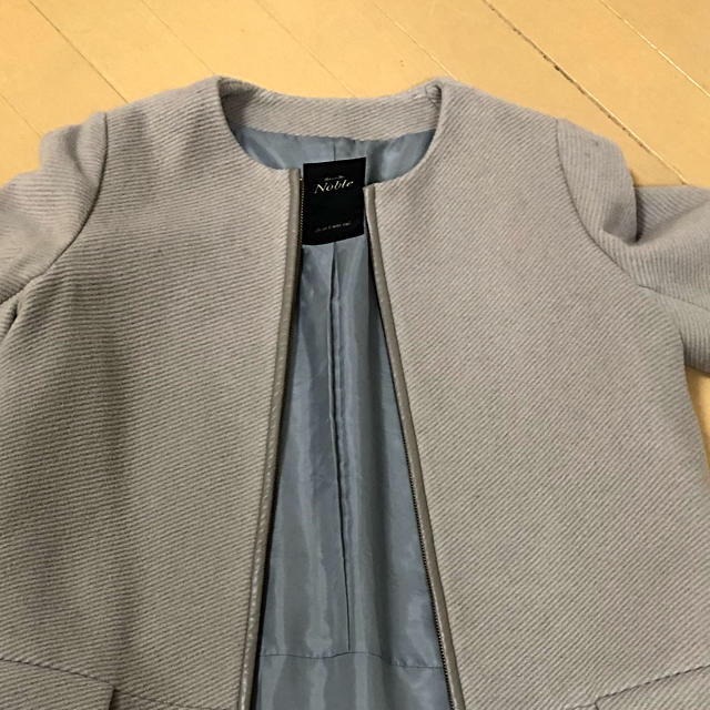 Noble(ノーブル)のノーカラーコート レディースのジャケット/アウター(ロングコート)の商品写真