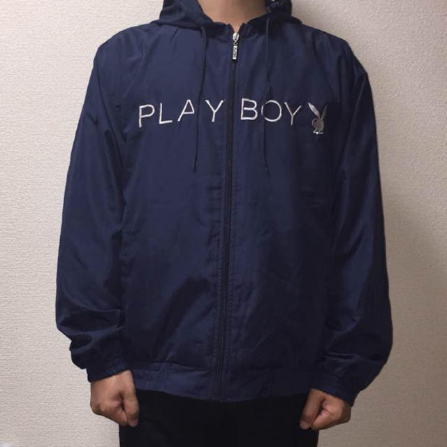 PLAYBOY(プレイボーイ)の90s PLAY BOY プレイボーイ ナイロンジャケット アノラックパーカー メンズのジャケット/アウター(ナイロンジャケット)の商品写真