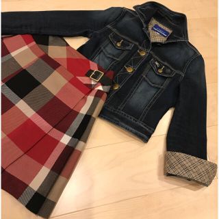 バーバリーブルーレーベル(BURBERRY BLUE LABEL)の希少♡BurberryダメージデニムJK(Gジャン/デニムジャケット)