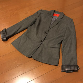 ヨークランド(Yorkland)の新品同様美品ヨークランドの着回せるジャケット サイズ9号 毛100(テーラードジャケット)