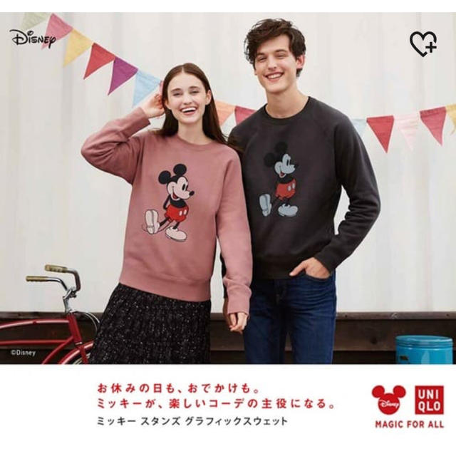 UNIQLO(ユニクロ)のUNIQLO Mickey Stands スウェットシャツ レディースのトップス(トレーナー/スウェット)の商品写真