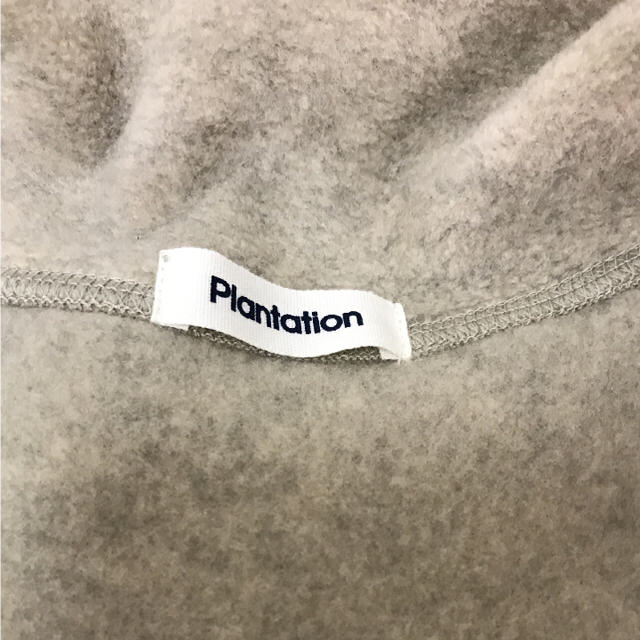 Plantation(プランテーション)の新品同様 プランテーション フリースロングコート 伊太利屋 アドーア レリアン  レディースのジャケット/アウター(ロングコート)の商品写真