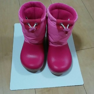 クロックス(crocs)のクロックス　ピンクスノーブーツ15.5cm(ブーツ)