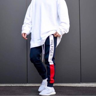 トミーヒルフィガー(TOMMY HILFIGER)のTOMMY HILFIGER トラックパンツ ジョガー スキニー S ネイビー(その他)