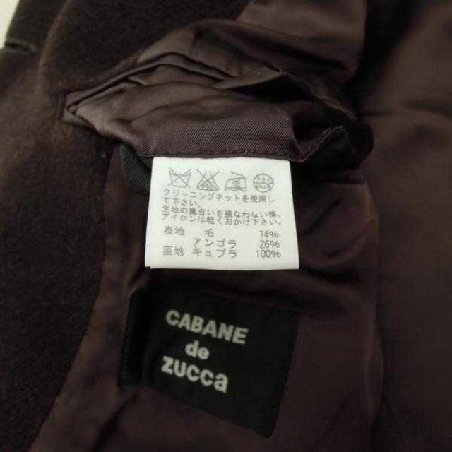 ZUCCa(ズッカ)のzucca ズッカ アンゴラ混 ピーコート 日本製 茶色 S(m-103)  メンズのジャケット/アウター(ピーコート)の商品写真