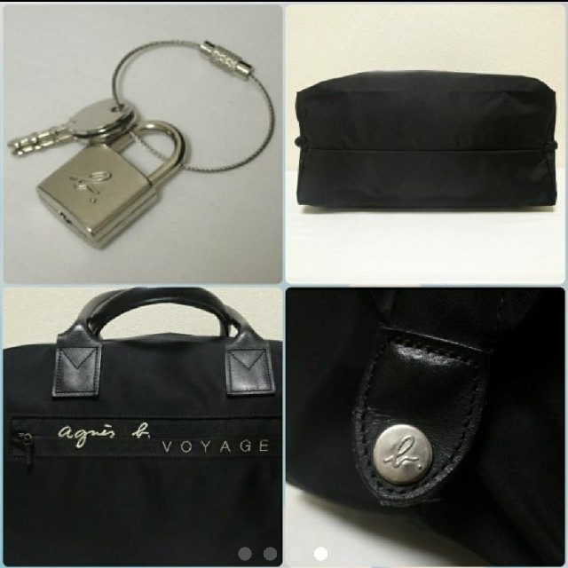 agnes b.(アニエスベー)のアニエスベー 鍵付き ボストンバッグ 送料無料 レディースのバッグ(ボストンバッグ)の商品写真