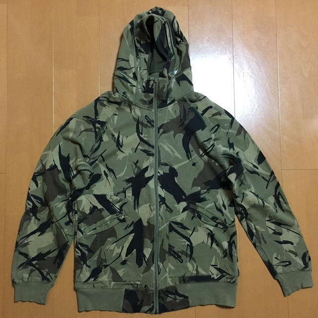 ADDICT(アディクト)のADDICT(アディクト) CAMO柄 迷彩 スウェットジップパーカー XL メンズのトップス(パーカー)の商品写真