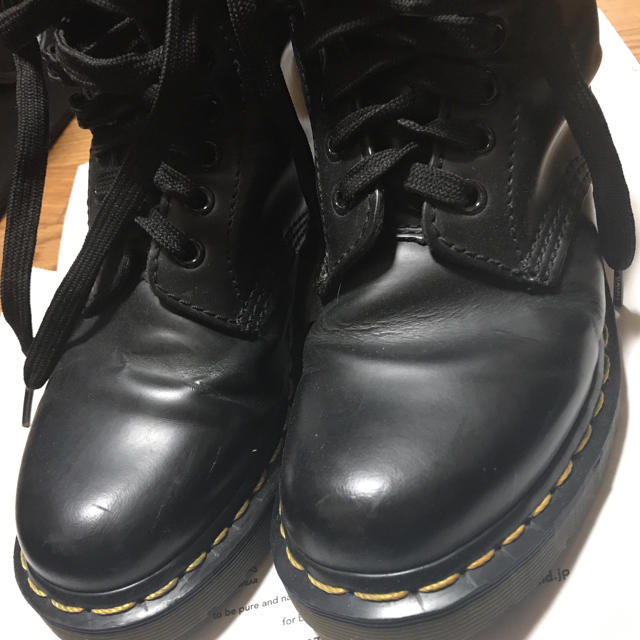 Dr.Martens(ドクターマーチン)のドクターマーチン UK3 8ホール黒 レディースの靴/シューズ(ブーツ)の商品写真