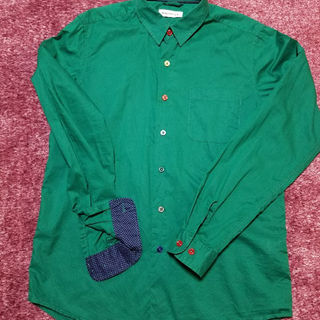 ウィゴー(WEGO)のグリーンシャツ(シャツ)