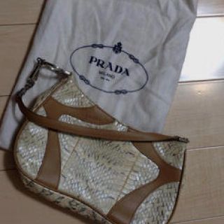 プラダ(PRADA)のPRADA★パイソン革 ミニバッグ(ハンドバッグ)