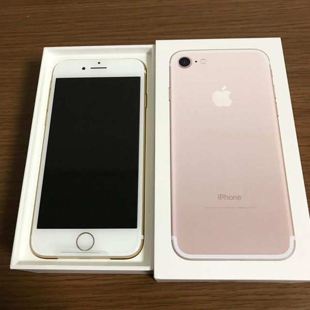 Apple(アップル)の【新品 未使用】SIMフリー iPhone7 32gb ゴールド ケース付き スマホ/家電/カメラのスマートフォン/携帯電話(スマートフォン本体)の商品写真