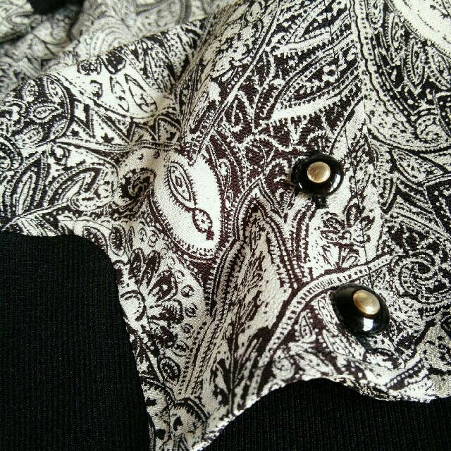 Grimoire(グリモワール)のusedモノトーンペイズリー柄ブルゾンDEPT mother toga レディースのジャケット/アウター(ブルゾン)の商品写真