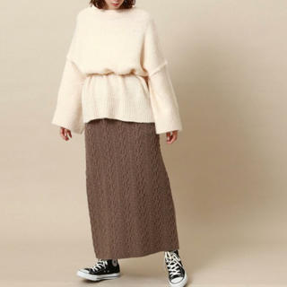 アナザーエディション(ANOTHER EDITION)のanother edition ❤︎ knit long skirt(ロングスカート)