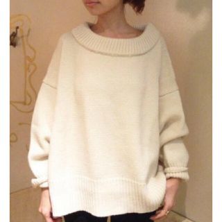 アパルトモンドゥーズィエムクラス(L'Appartement DEUXIEME CLASSE)の新品 L'Appartement woolカシミヤボートネックコクーンニット(ニット/セーター)