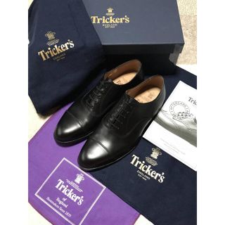 トリッカーズ(Trickers)のトリッカーズ TRICKER’Sブラックオックスフォードシューズ7ハーフワイズ5(ドレス/ビジネス)