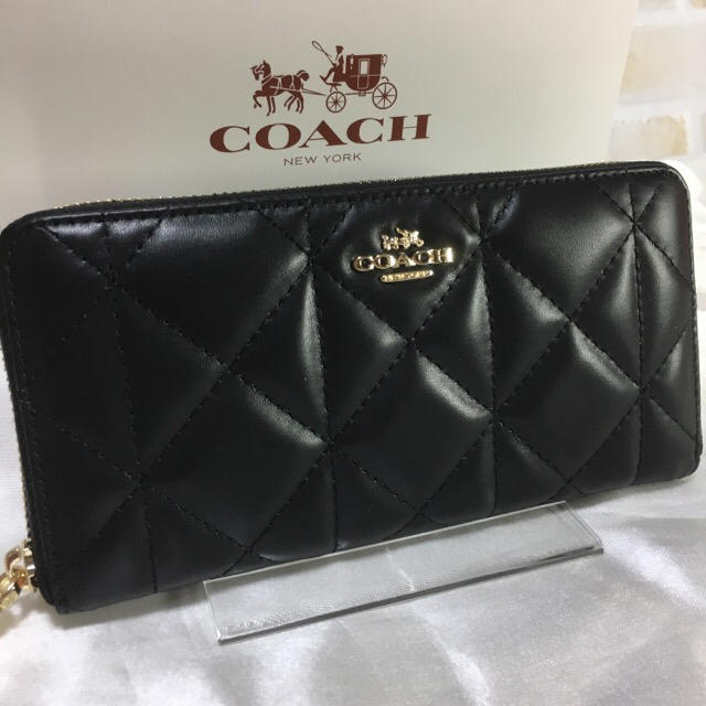 COACH(コーチ)の限定セール❣️新品コーチ長財布F53637優しい雰囲気キルトレザー レディースのファッション小物(財布)の商品写真