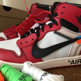 ナイキ(NIKE)の国内正規 最終値下げ 25.5 air jordan 1 off white(スニーカー)