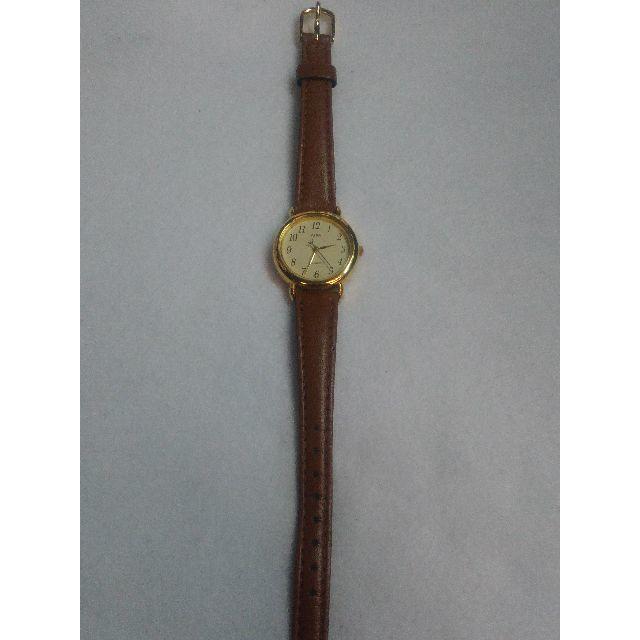 ALBA(アルバ)の腕時計　ALBA　アルバ　クォーツ　レディース　中古　クリーム茶　ほぼ新品 レディースのファッション小物(腕時計)の商品写真