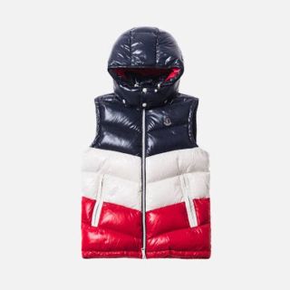 モンクレール(MONCLER)の最安値KITH moncler Pelat Down Vest Navy/Red(ダウンベスト)