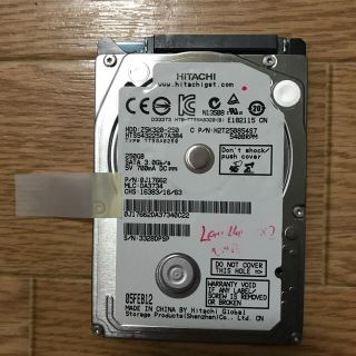 ヒタチ(日立)の★HDD　動作確認済2.5インチ 250GB日立 HTS543225A7A384(PCパーツ)