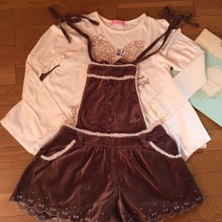 メゾピアノ(mezzo piano)のmezzo piano L（160）オシャレ可愛い❤︎チュニック&サロペット(その他)