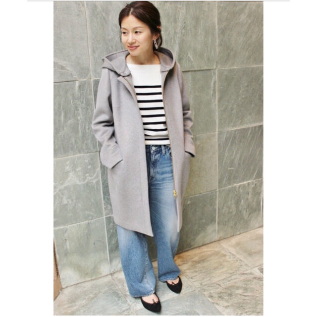 IENA シャルムフード付きコクーンコート institutobernalmeida.com.br