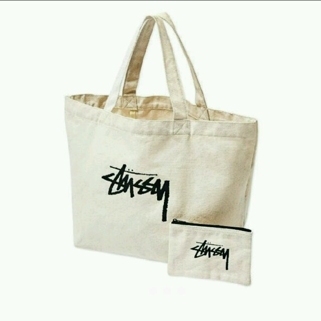 STUSSY - 【未開封】smart 付録 STUSSYトートバッグ&ポーチの STUSSY - 【未開封】smart 付録 STUSSYトートバッグ&ポーチの