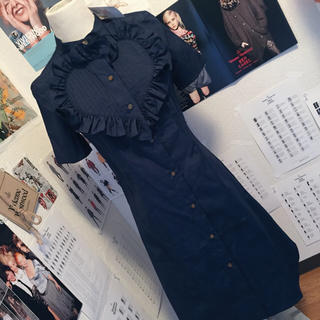 ヴィヴィアンウエストウッド(Vivienne Westwood)のお正月セール‼️新品タグ付き ハートフリル 半袖ワンピース(ひざ丈ワンピース)