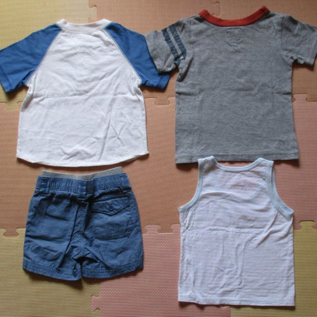 babyGAP(ベビーギャップ)のGAP 半袖Tシャツ90 WASK ハーフパンツ80 ランニング タンクトップ キッズ/ベビー/マタニティのベビー服(~85cm)(その他)の商品写真