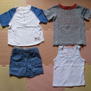 ベビーギャップ(babyGAP)のGAP 半袖Tシャツ90 WASK ハーフパンツ80 ランニング タンクトップ(その他)