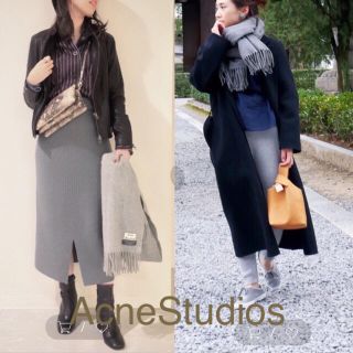 アクネ(ACNE)の極美品、AcneStudios 100% Virgin wooI 大判マフラー(マフラー/ショール)