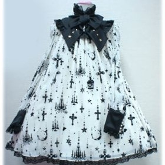 ひざ丈ワンピースangelic pretty　holy lantern　ワンピース　アイボリー