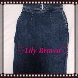 リリーブラウン(Lily Brown)の♡Lily Brown デニムスカート♡(ひざ丈スカート)