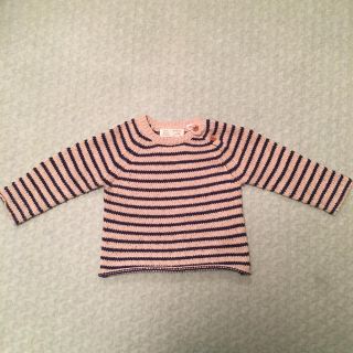 ザラキッズ(ZARA KIDS)のzara mini ボーダーニット(ニット/セーター)