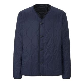 ユニクロ(UNIQLO)のユニクロ MEN ウォームパデットミリタリージャケット Mサイズ／ネイビー 新品(ミリタリージャケット)