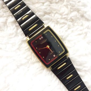 サンタモニカ(Santa Monica)のused  ＊  black × gold watch(腕時計)