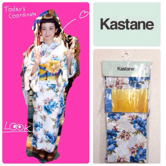 Kastane(カスタネ)の新品未試着♡三戸なつめちゃん着用モデル レディースの水着/浴衣(浴衣)の商品写真