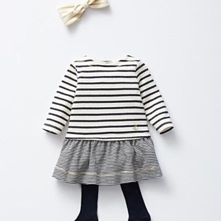 プチバトー(PETIT BATEAU)のプチバトー 17AW チュビックマリニエールワンピース 未発売サイズ36m 新品(ワンピース)