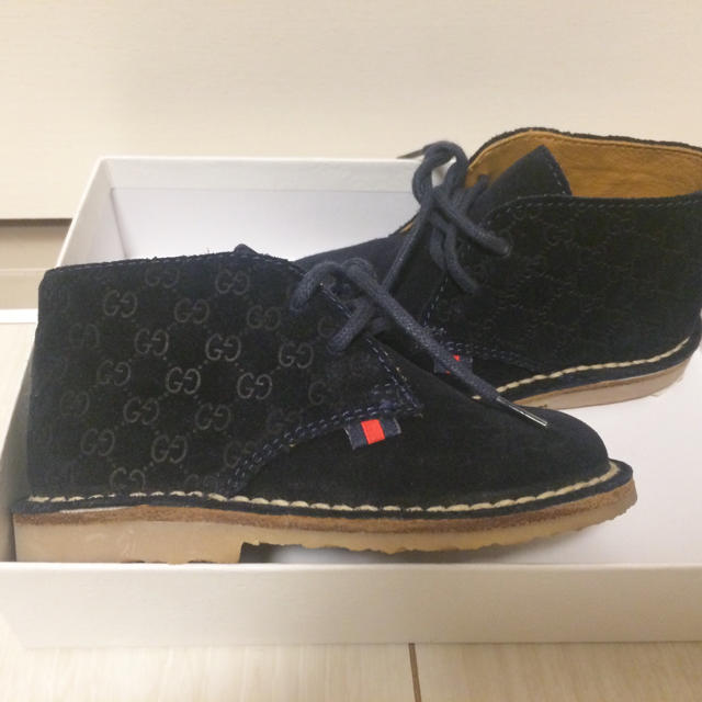 Gucci(グッチ)の◆新品同様◆gucci GG柄 3.5万 ベビー ブーツ 20 13.5  キッズ/ベビー/マタニティのベビー靴/シューズ(~14cm)(ブーツ)の商品写真