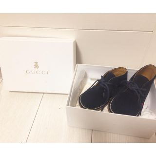 グッチ(Gucci)の◆新品同様◆gucci GG柄 3.5万 ベビー ブーツ 20 13.5 (ブーツ)