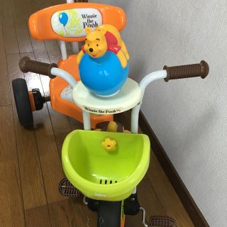 ディズニー(Disney)のアイデスカーゴ くまのプーさん 美品！三輪車(三輪車)